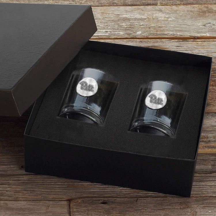 University of Pittsburgh 2-Piece Rocks Glass Set