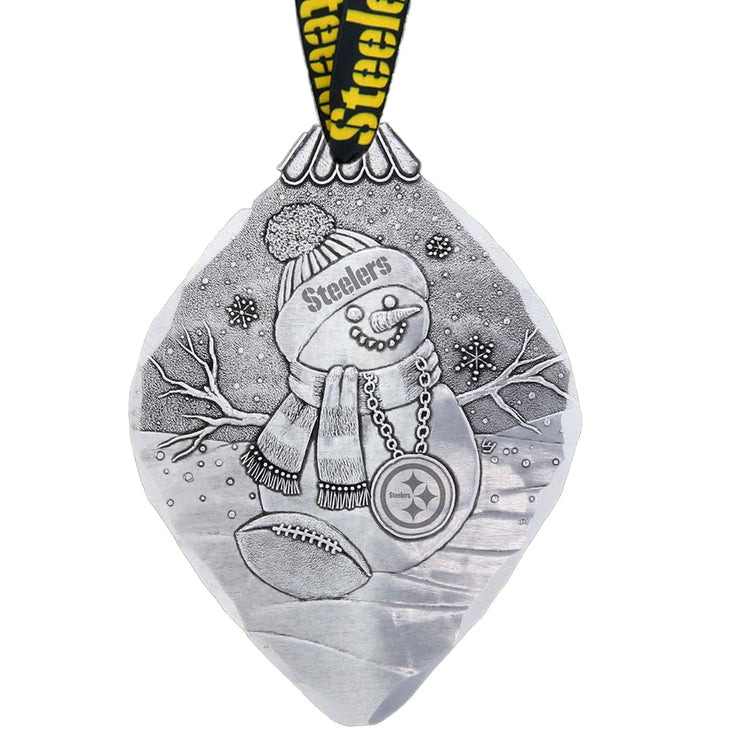 Pittsburgh Steelers Superfan Snowman Ornament