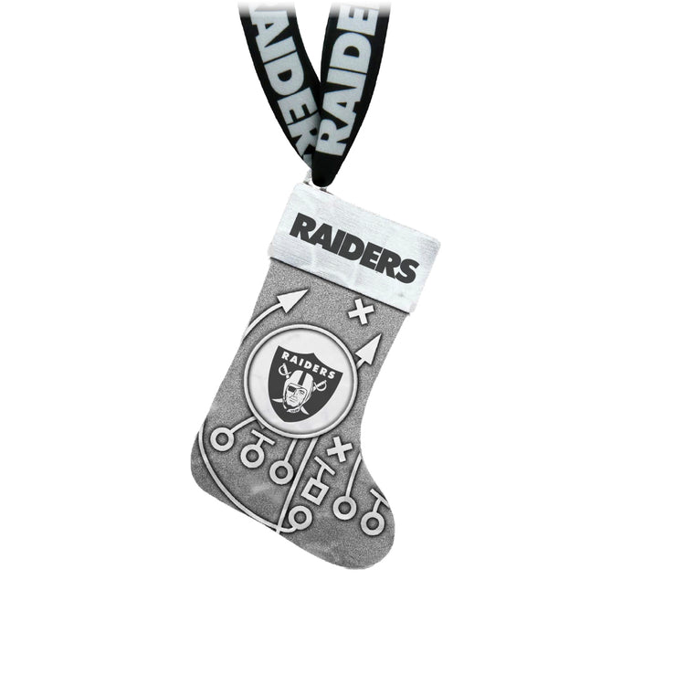 Las Vegas Raiders Playbook Stocking Ornament