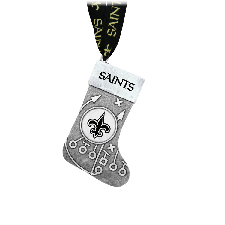 New Orleans Saints Playbook Stocking Ornament