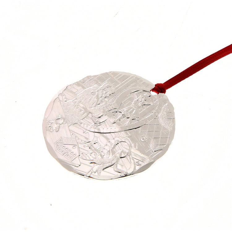 Limited Edition 2025 Annual Ornament- Checking It Twice (Silver Plated)