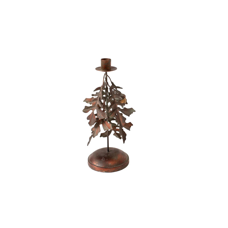 Small Harvest Oak Taper Holder