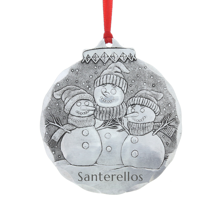 Snowman Family of Three Ornament