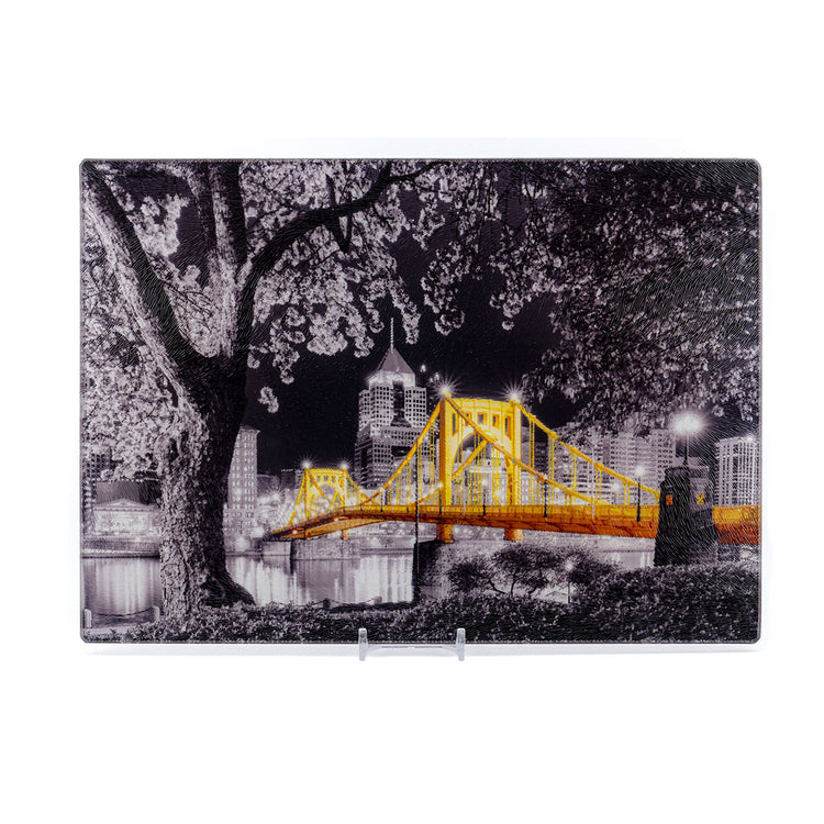 Sprung Black and Gold Pittsburgh Cutting Board
