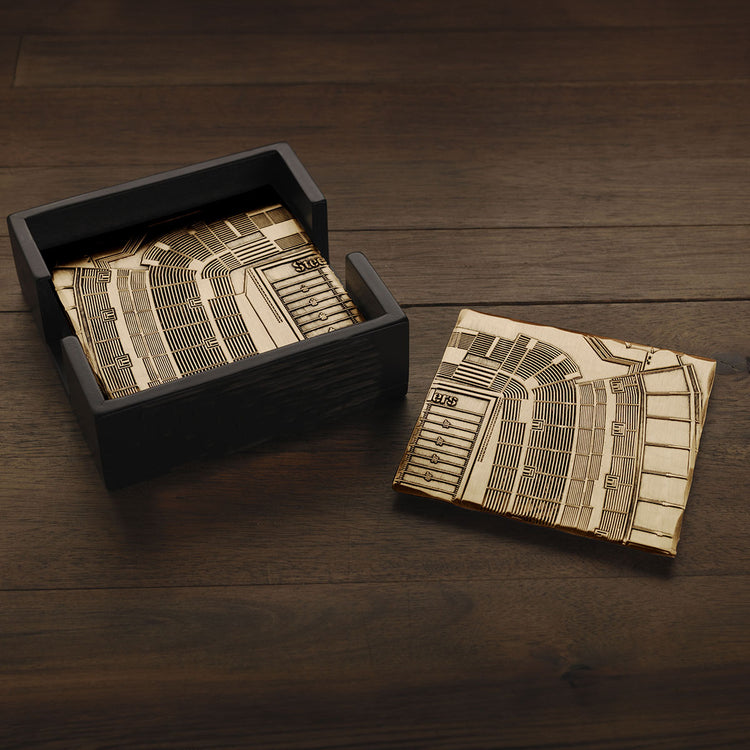 Pittsburgh Steelers Stadium Series 4-Piece Bronze Coaster Set