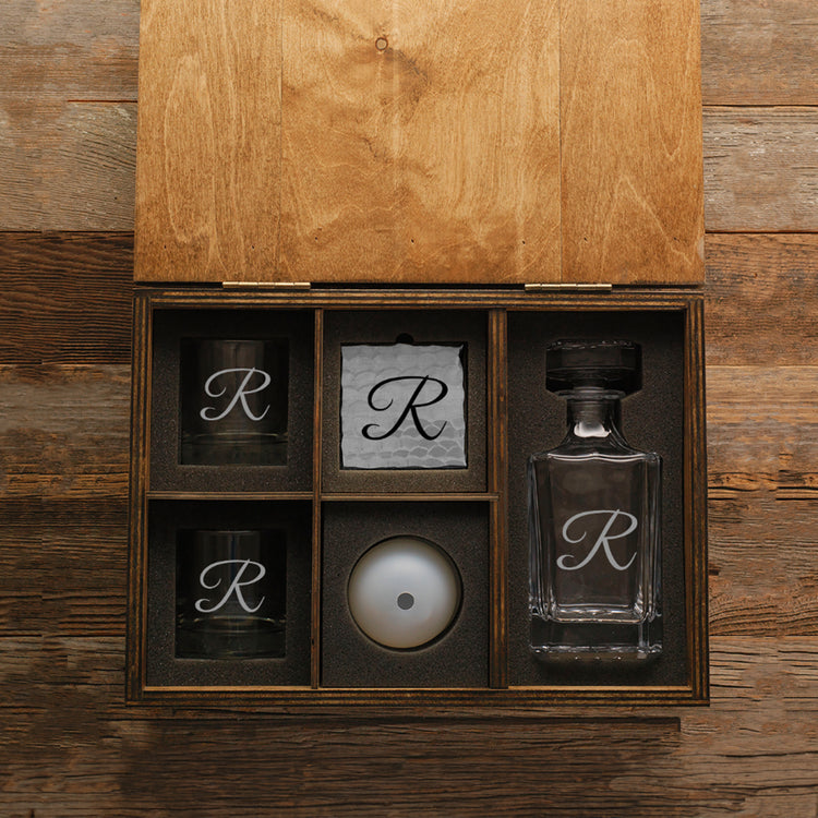 Initial Rocks and Decanter Tribeca Set