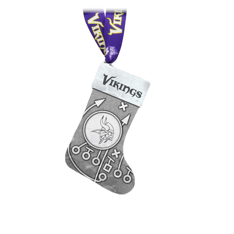 Minnesota Vikings Playbook Stocking Ornament