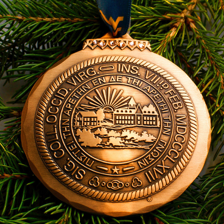 2025 West Virginia University Seal Ornament