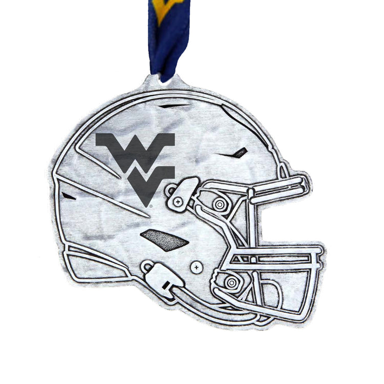 West Virginia University Helmet Ornament