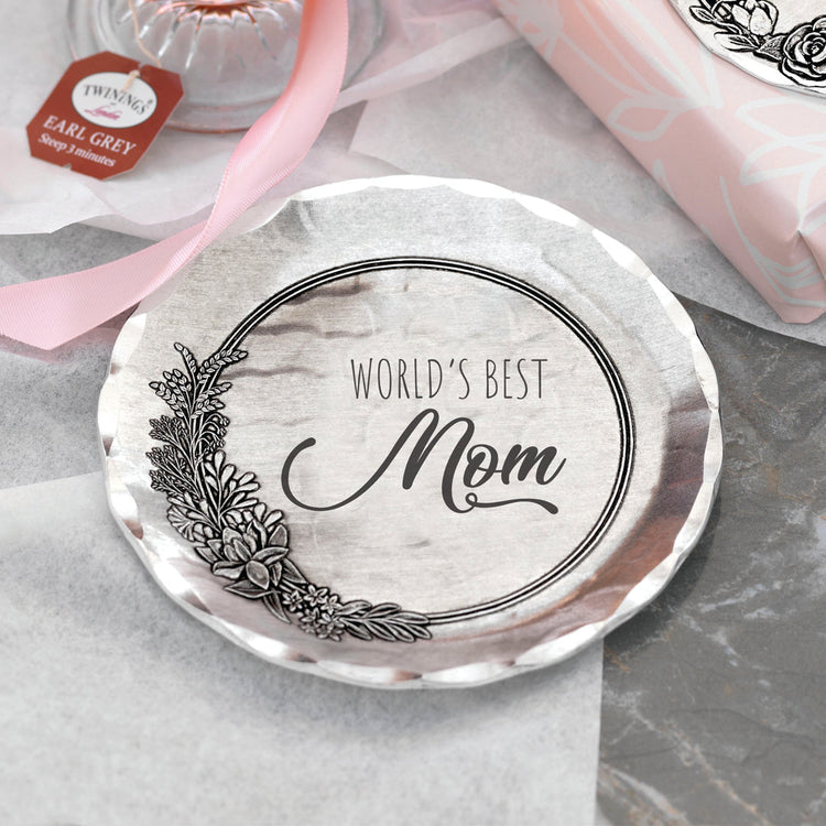 World's Best- Floral Coaster