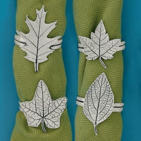 Assorted Leaves Napkin Rings