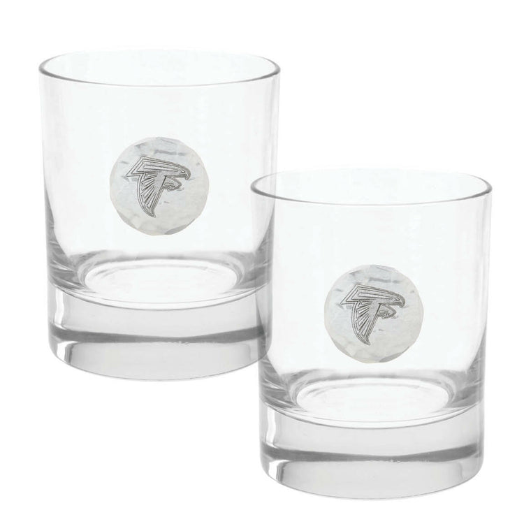Atlanta Falcons Rocks Glass Set and Collector's Box