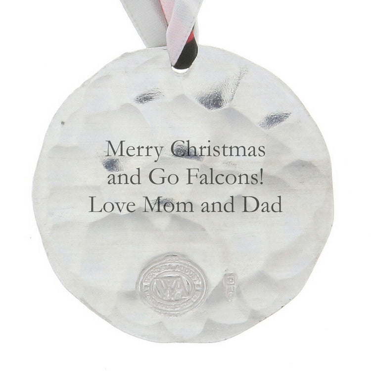 Atlanta Falcons Small Round Ornament (Aluminum)