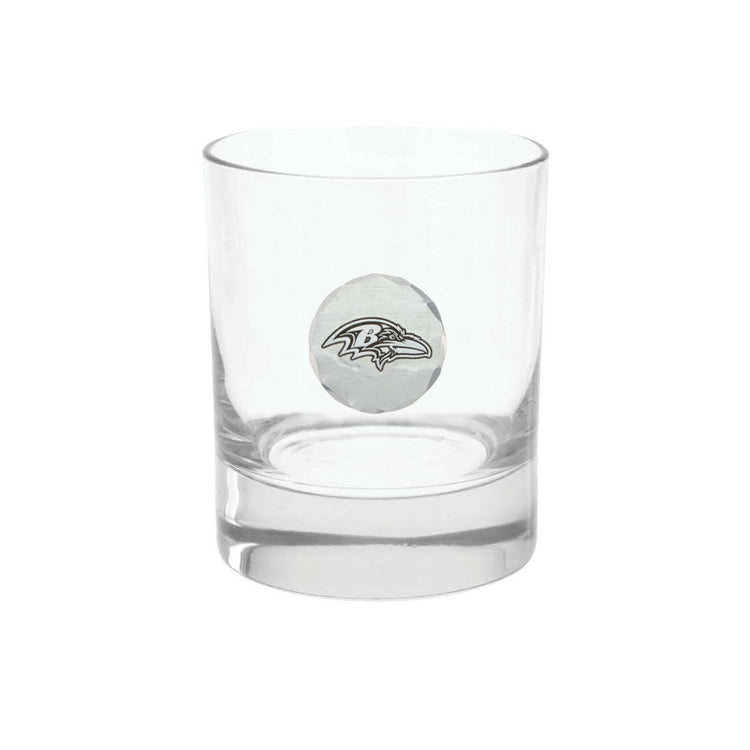 Baltimore Ravens Rocks Glass