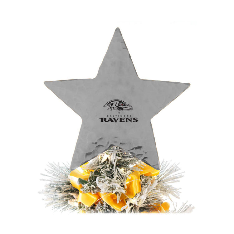 Baltimore Ravens Star Tree Topper (Aluminum)