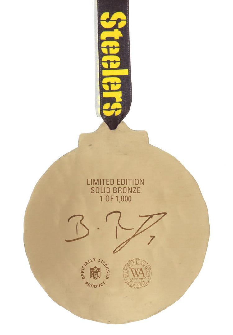 Ben Roethlisberger Foundation Classic Round Steelers Ornament (Bronze)