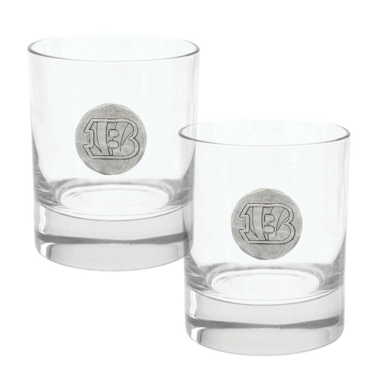 Cincinnati Bengals Rocks Glass Set and Collector's Box