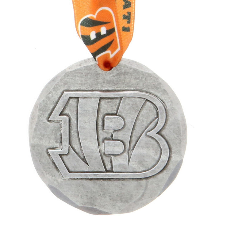Cincinnati Bengals Small Round Ornament (Aluminum)