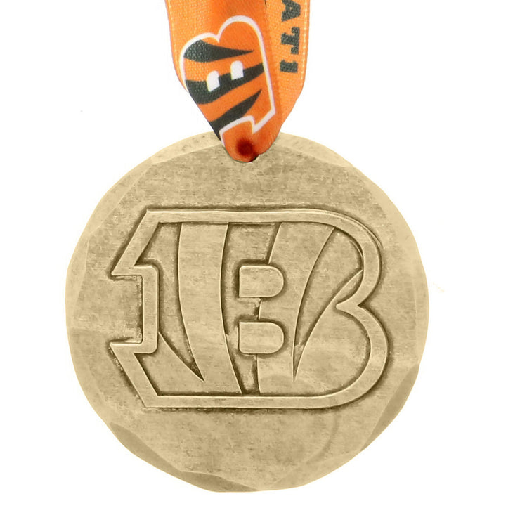 Cincinnati Bengals Small Round Ornament (Bronze)