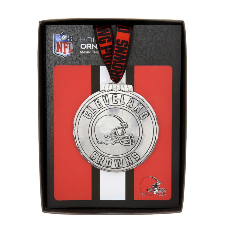 Cleveland Browns Classic Round Ornament (Aluminum)