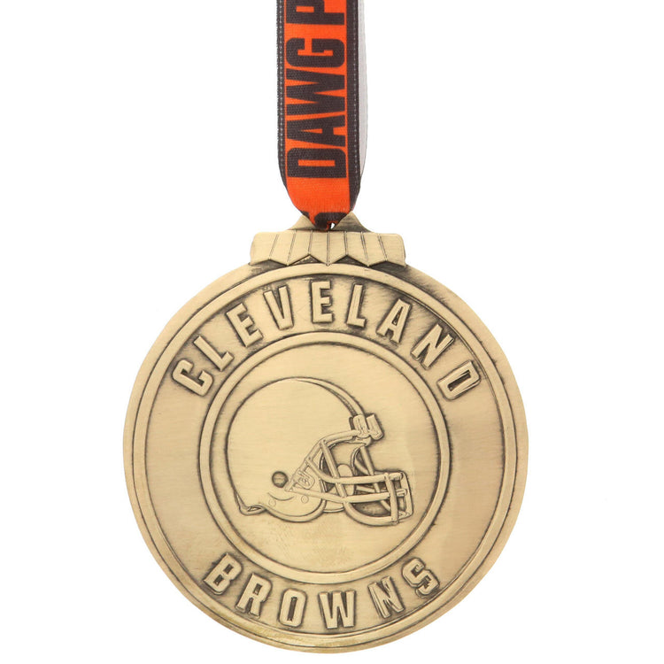 Cleveland Browns Classic Round Ornament (Bronze)