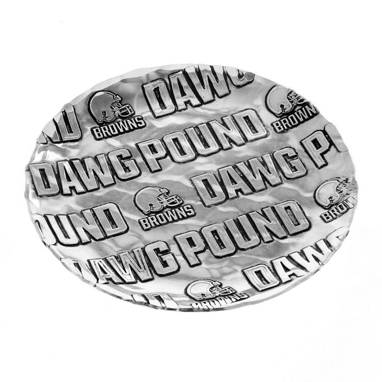 Cleveland Browns Patterned Coaster (Aluminum)