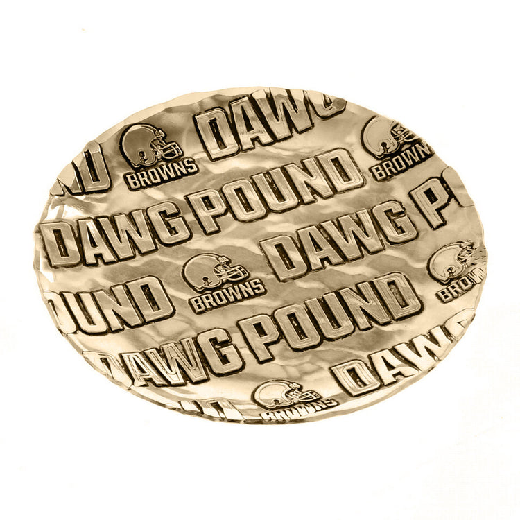 Cleveland Browns Patterned Coaster (Bronze)