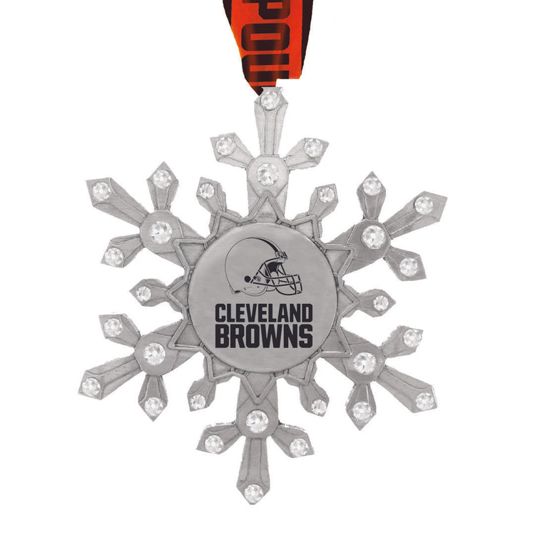 Cleveland Browns Snowflake Collectible Ornament