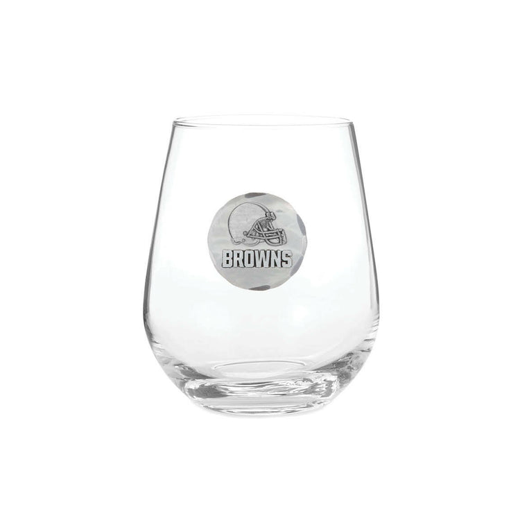 Cleveland Browns Stemless Wine Glass (Aluminum)