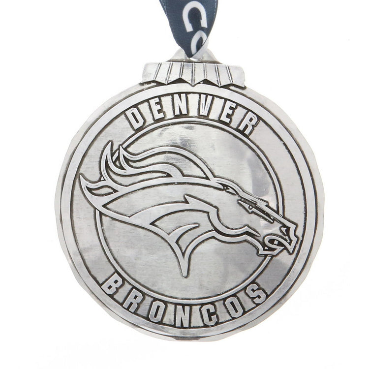 Denver Broncos Classic Round Ornament (Aluminum)