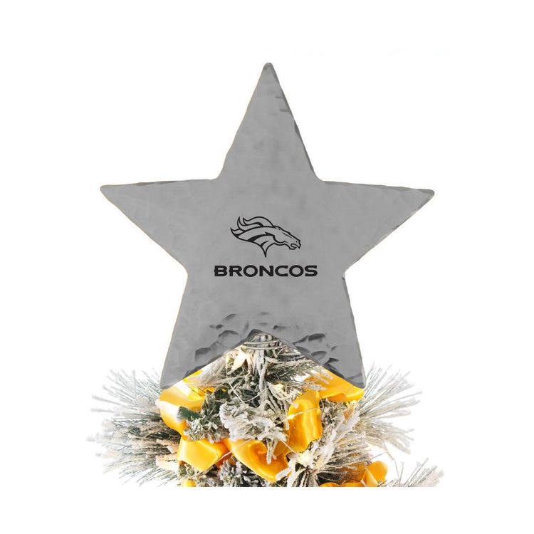Denver Broncos Star Tree Topper (Aluminum)