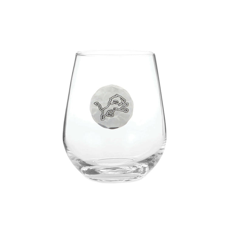 Detroit Lions Stemless Wine Glass