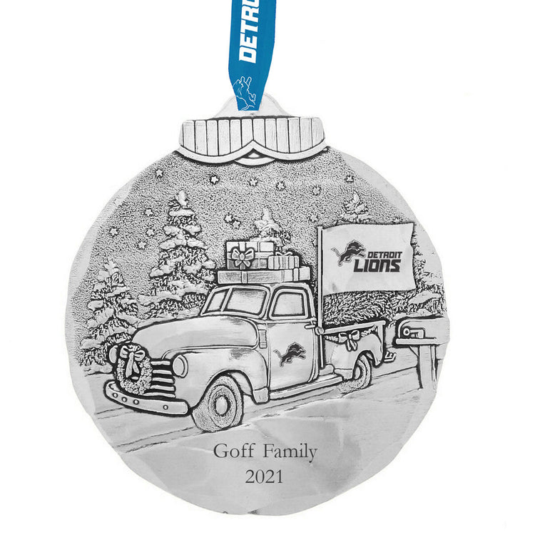 Detroit Lions Tailgating Ornament (Aluminum)