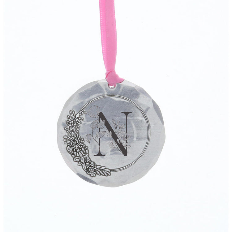 Floral Monogram Initial Ornament