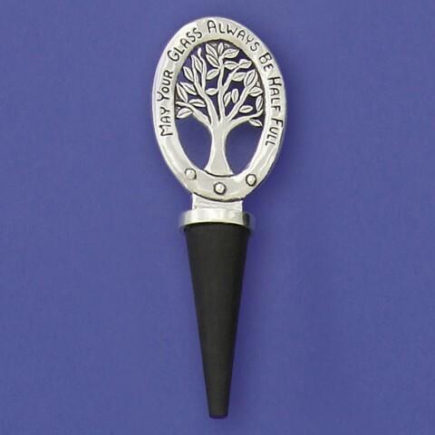 Glass Half Full Bottle Stopper