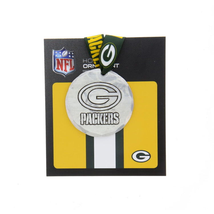 Green Bay Packers Small Round Ornament (Aluminum)