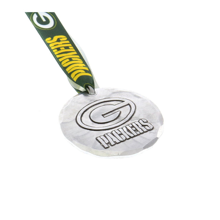 Green Bay Packers Small Round Ornament (Aluminum)