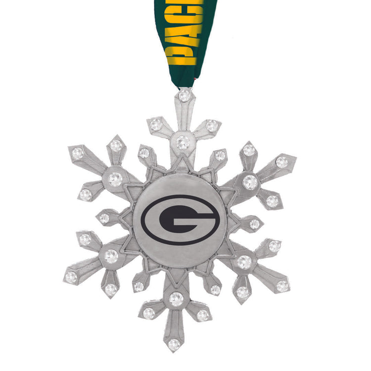 Green Bay Packers Snowflake Collectible Ornament