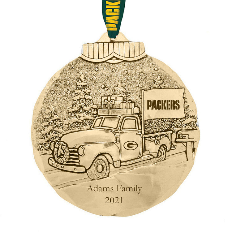 Green Bay Packers Tailgating Ornament (Bronze)