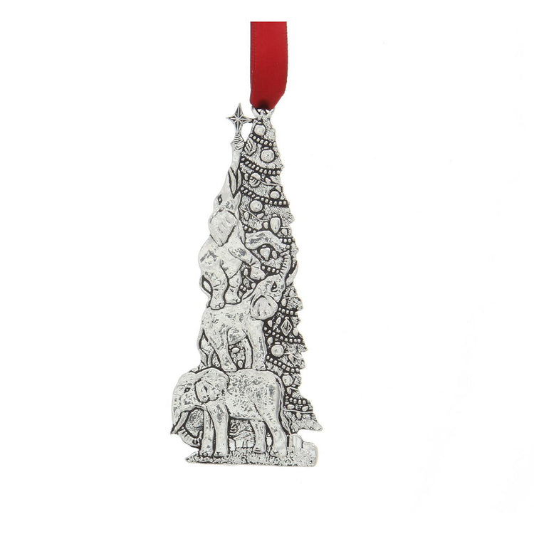 Holiday Zoo Elephant Ornament