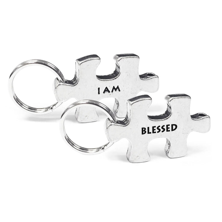 I Am Blessed Puzzle Key Chain