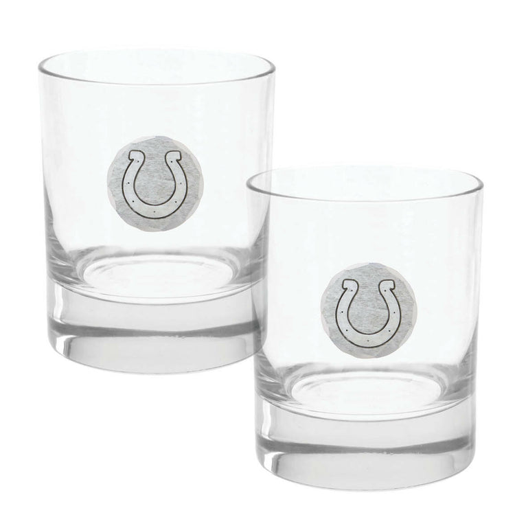 Indianapolis Colts Rocks Glass Set and Collector's Box