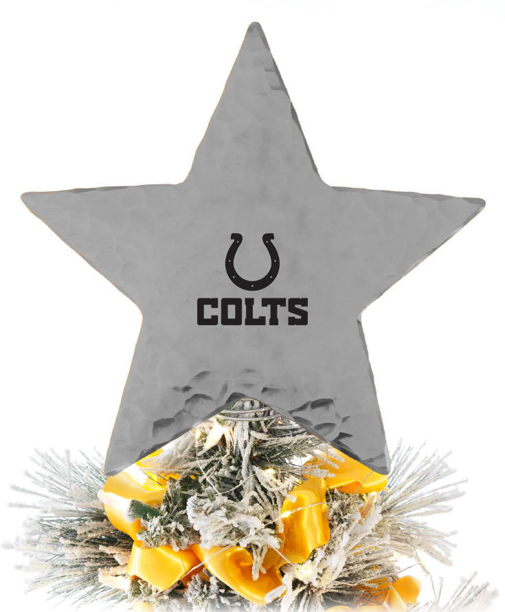Indianapolis Colts Star Tree Topper (Aluminum)