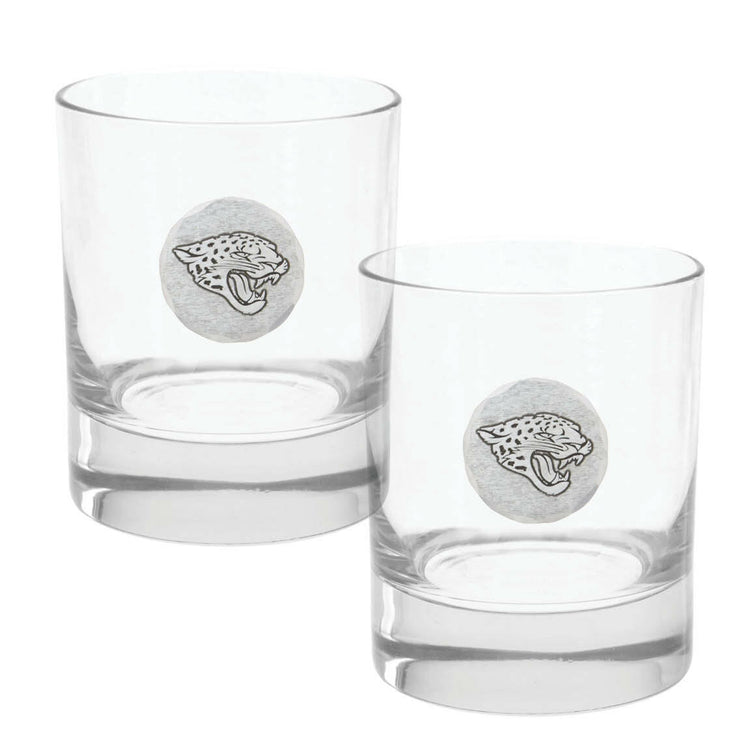 Jacksonville Jaguars 2-Piece Rocks Glass Set
