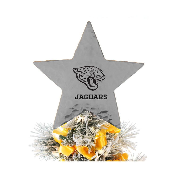 Jacksonville Jaguars Star Tree Topper (Aluminum)