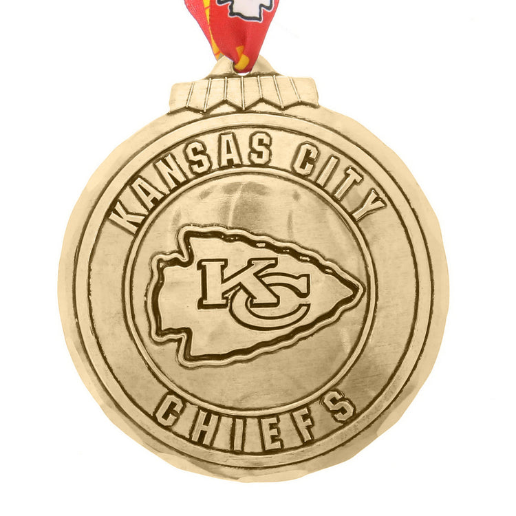 Kansas City Chiefs Classic Round Ornament (Bronze)
