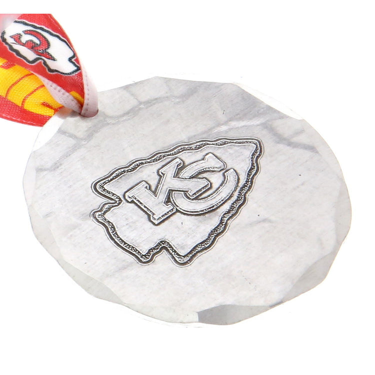 Kansas City Chiefs Small Round Ornament (Aluminum)