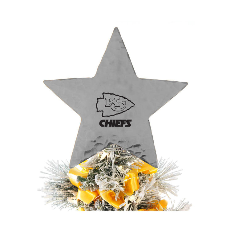 Kansas City Chiefs Star Tree Topper (Aluminum)