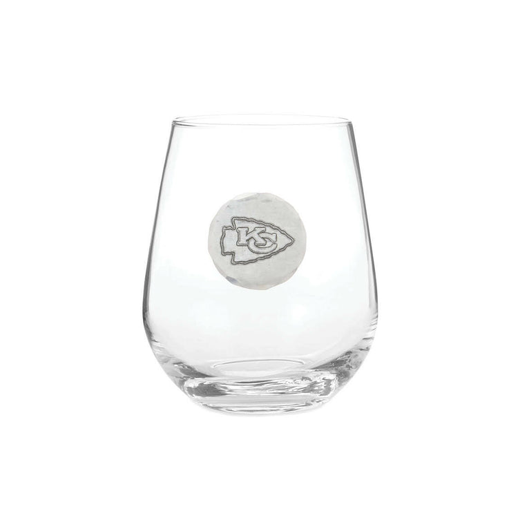 Kansas City Chiefs Stemless Wine Glass