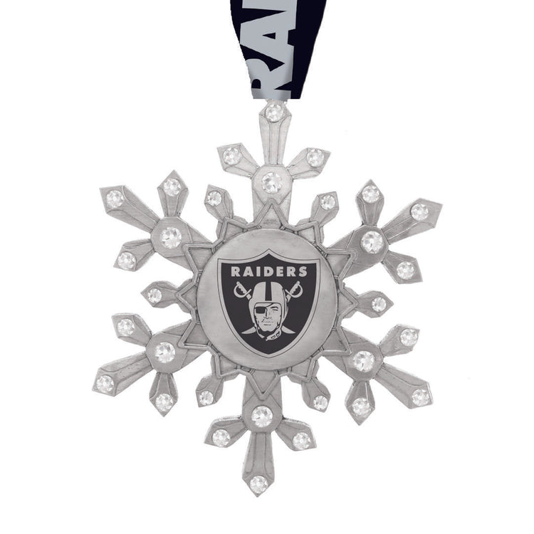 Las Vegas Raiders Snowflake Collectible Ornament